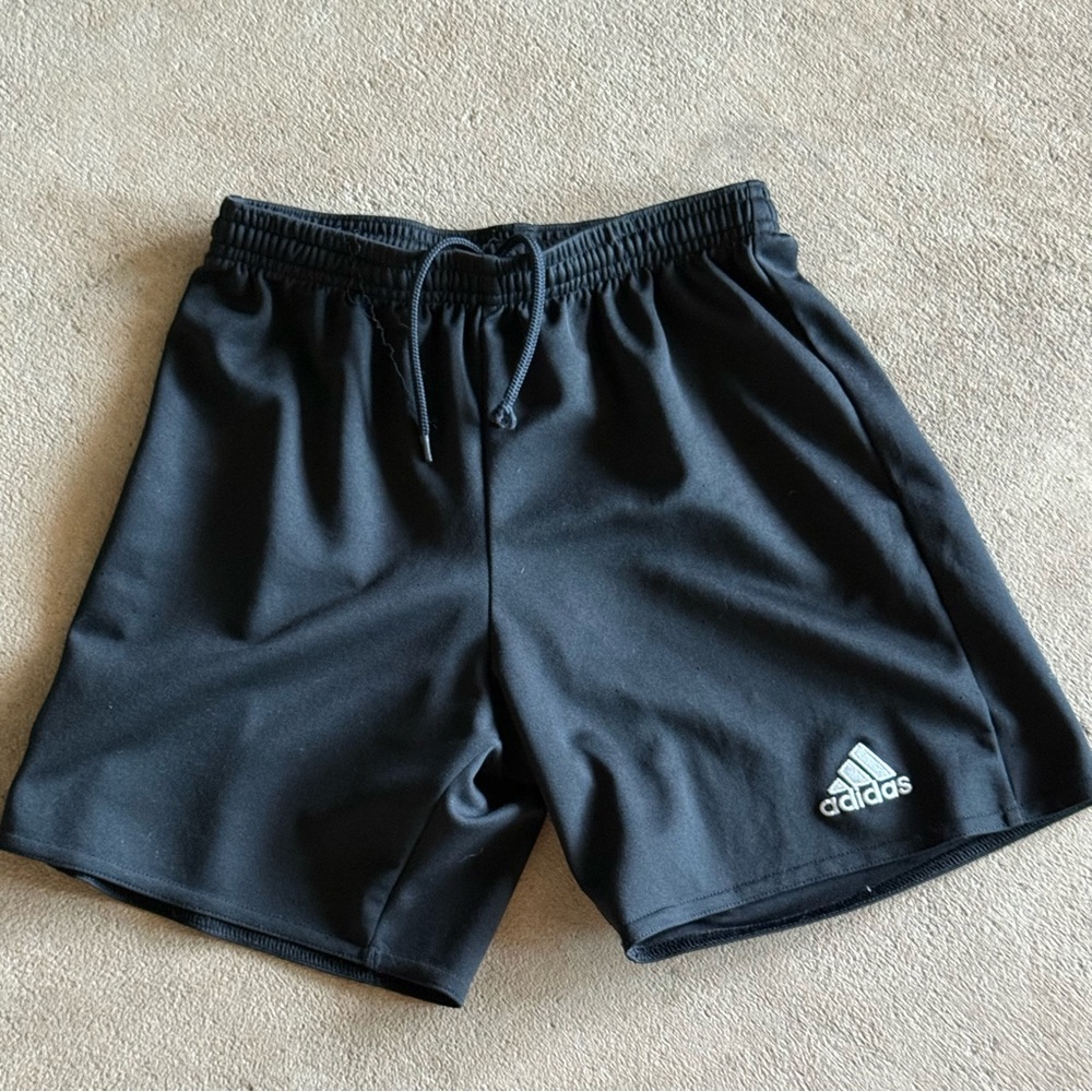 Adidas Black Athletic Shorts with Elastic Waistband